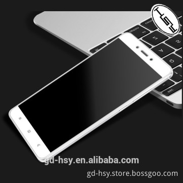 HUYSHE 0.3mm 9H silk printing manufacturer 2.5 full cover tempered glass screen protector for xiaomi redmi note4 screen guard
